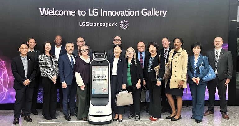 Visit for Oregon delegation to LG Science Park in Korea